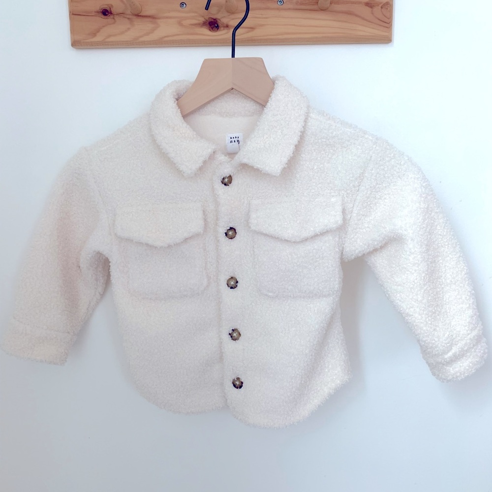Toddler Ivory Shacket | 2T | Gap Kids